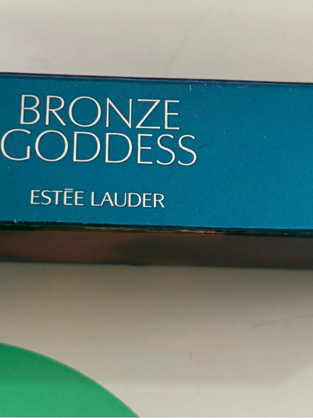 Estee Lauder Bronze Goddess Box in Teal and White